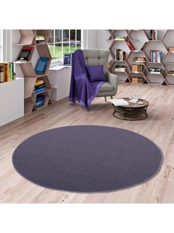 Snapstyle Sisal Teppich Klassisch Rund in blau