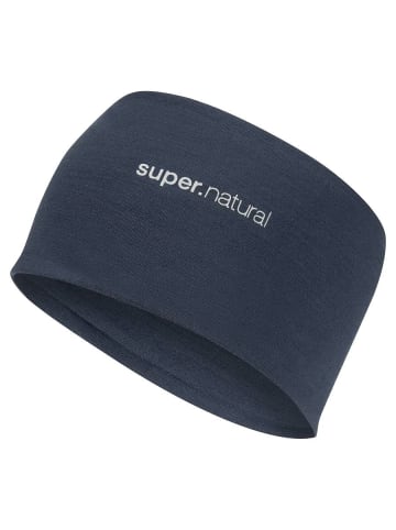 super.natural Merino Stirnband in blau