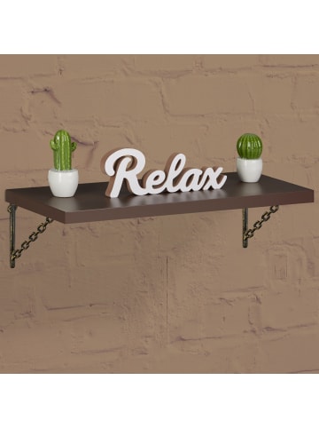 relaxdays 10 x Regalwinkel Kette in Bronze