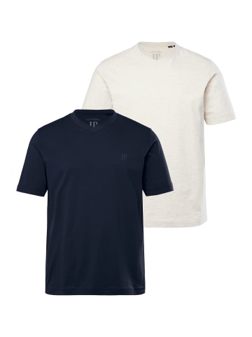 JP1880 Kurzarm T-Shirt in natur melange