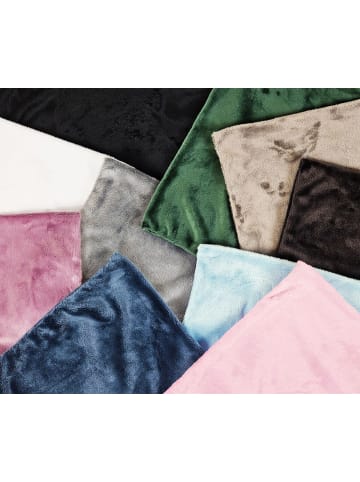 JACK 2er Set Teddy Flausch Kissenhülle Kissenbezug in Braun