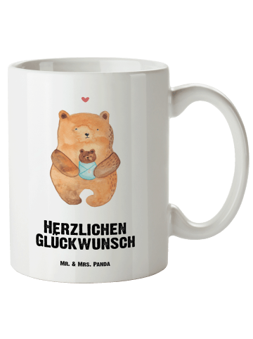 Mr. & Mrs. Panda XL Tasse Bär Baby mit Spruch in Weiß