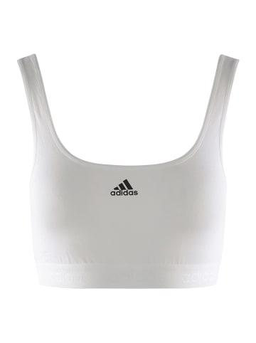 adidas Bustier CROP BRA in weiss