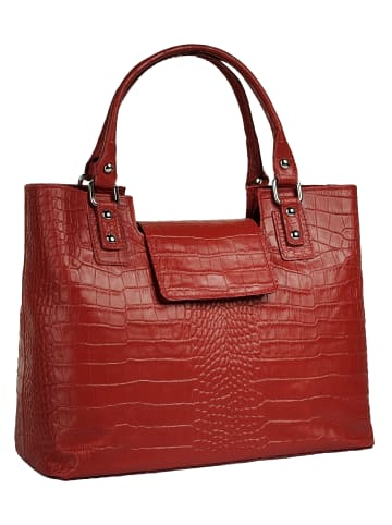 Cluty Handtasche echt Leder in rot