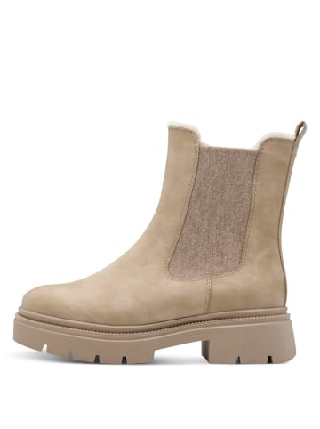 Marco Tozzi Chelsea Boots in Beige