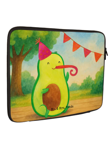 Mr. & Mrs. Panda Laptop Tasche Avocado Geburtstag Design ohne Sp... in Weiß