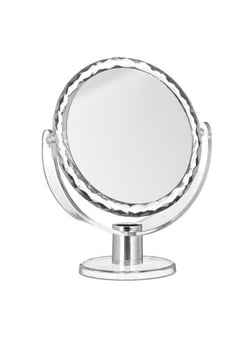 relaxdays 10x Kosmetikspiegel in Transparent - (B)19 x (H)23 x (T)10 cm