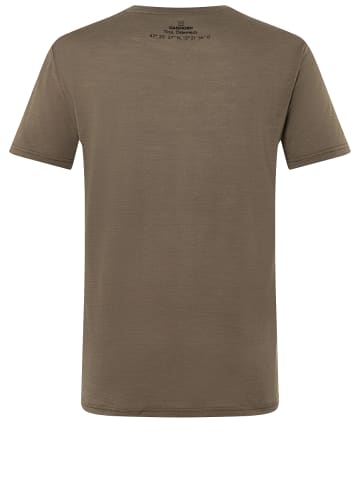 super.natural Merino T-Shirt in braun