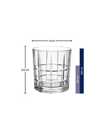 LEONARDO 4er Set Whiskygläser Soiritii Nova 350 ml in transparent