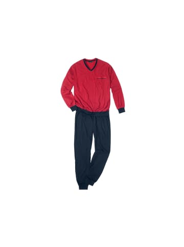 Bernd Götz Pyjama lang für Herren in chilipepp in rot
