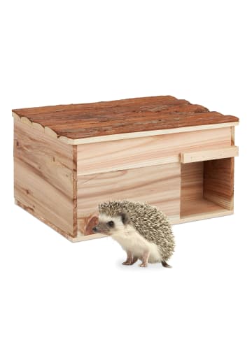 relaxdays Igelhaus in Natur - (B)40 x (H)21 x (T)30 cm