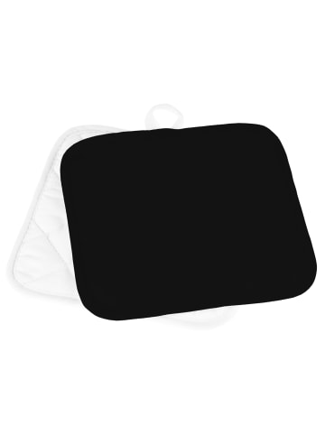 Mr. & Mrs. Panda Topflappen Design Frame Barfuß Wiese mit Spruch in Keine Angabe