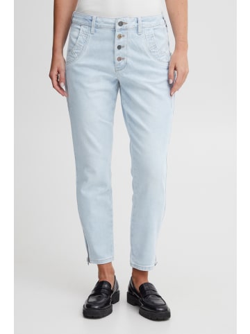 Pulz Jeans PZMALVINA Loose fit in Bleached Blue Denim