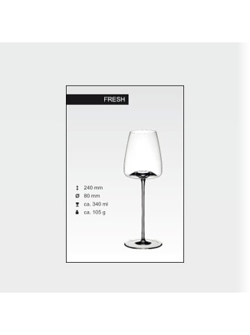ZIEHER 2er Set Weißweingläser Vision Fresh 340 ml transparent in transparent