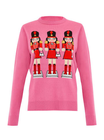 Threadbare Weihnachtspullover THB Juniper Xmas Jumper in pink