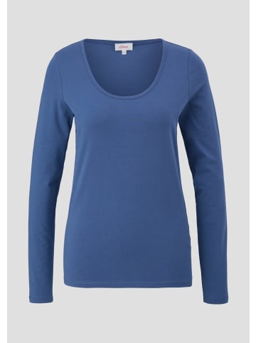 s.Oliver T-Shirt langarm in Blau