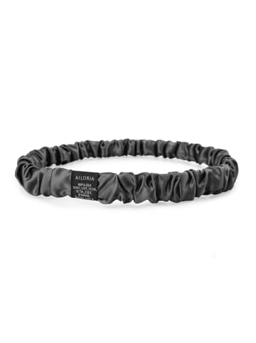 Ailoria LUXE LOOP Haarband aus Seide in anthrazit