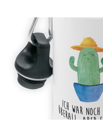 Mr. & Mrs. Panda Kindertrinkflasche Kaktus Hut mit Spruch in Weiß