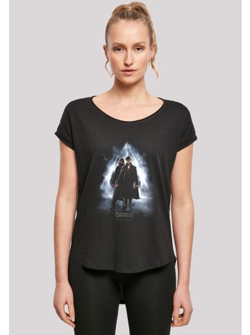 F4NT4STIC Long Cut T-Shirt Phantastische Tierwesen Newt and Dumbledore Poster in schwarz