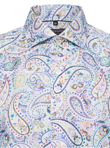 Finshley & Harding Freizeithemd in weiß mehrfarbig