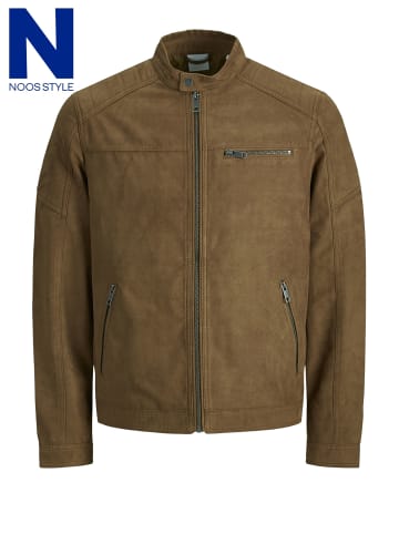 Jack & Jones Jacke aus Wildlederimitat in Cognac 1