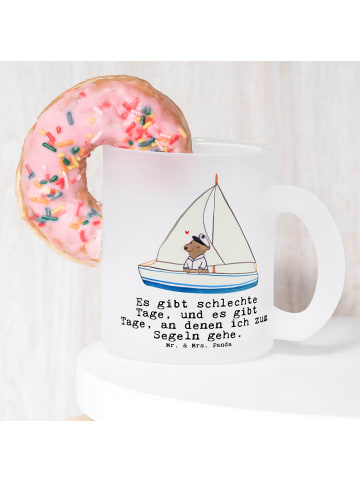 Mr. & Mrs. Panda Tee Tasse Bär Segeln mit Spruch in Transparent