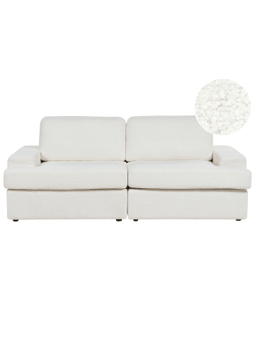 Beliani 3-Sitzer Sofa ALLA in Weiß - (W) 208 x (H) 86 x (L) 112 cm