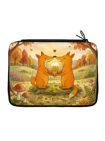Mr. & Mrs. Panda Etui Füchse Liebe Pommes Design ohne Spruch in Weiß
