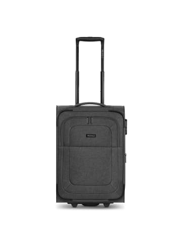 Redolz Essentials 12 2 Rollen Kabinentrolley S 55 cm mit Dehnfalte in black