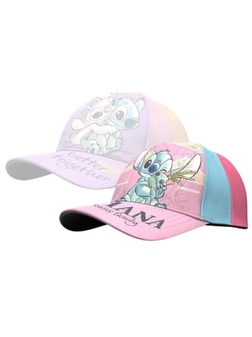 Lilo & Stitch Lilo & Stitch Cap Kappe mit buntem Design – 100% Baumwolle in Rosa