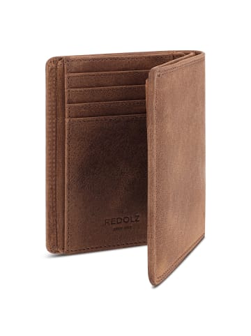 Redolz Leather Essentials HF Geldbörse RFID Leder 9,5 cm in brown