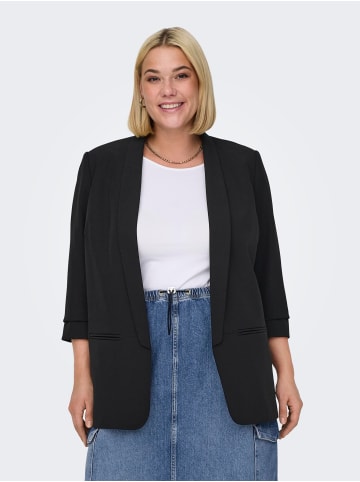 ONLY Carmakoma Plus Size Jacket Business Blazer Zeitloser Stil mit Reverskragen in Schwarz