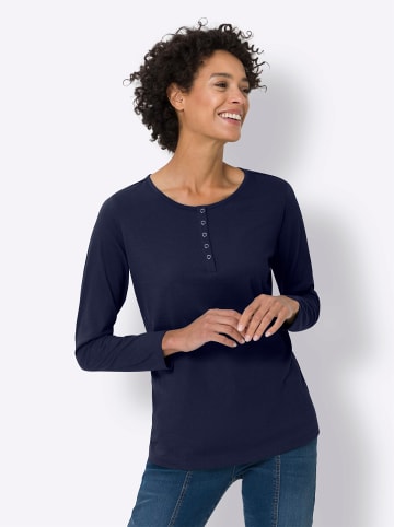 Sieh an! Langarmshirt in marine