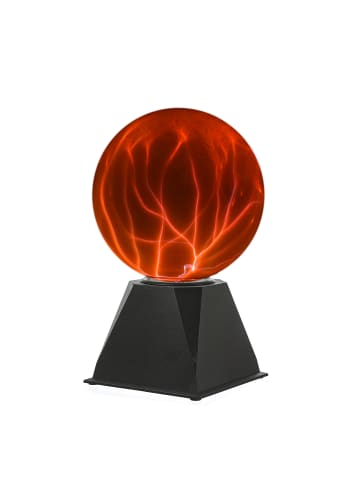 SATISFIRE Plasmakugel Plasmaball Retro Lichteffekt mit Blitzshow H: 25cm in orange