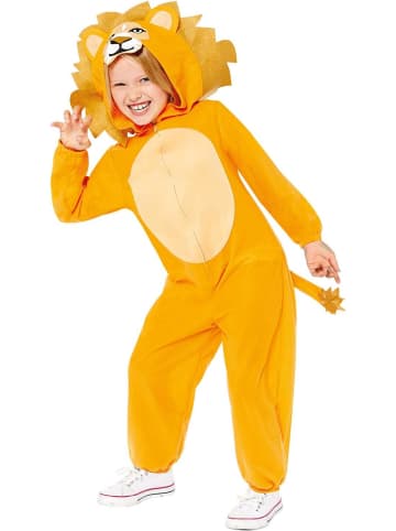 amscan Löwe Einteiler Kostüm für Kinder 8-10 Jahre Faschin Karneval