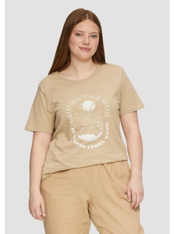 QS T-Shirt in 83D0_hellbraun