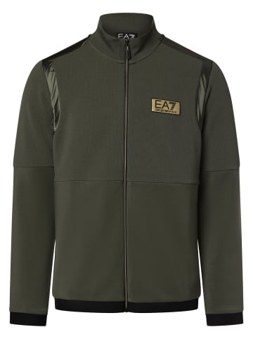 EA7 Sweatjacke in oliv