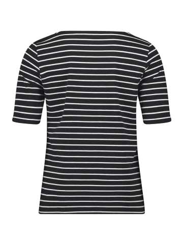Betty Barclay Ringelshirt mit U-Boot-Ausschnitt in Schwarz/Weiß