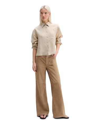 Marc O'Polo Leinenbluse regular in Dusty Beige Melange