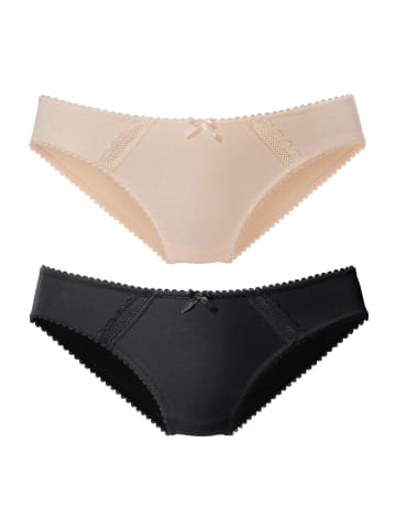 nuance Bikinislip in toffee+schwarz