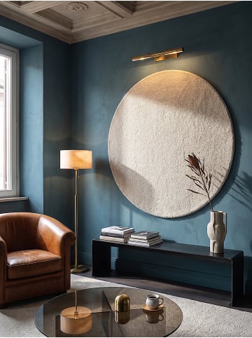 KADIMA DESIGN Rundteppich Uni weich wohnlich Wohnzimmer Schlafzimmer gemütlich in Creme