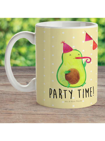 Mr. & Mrs. Panda Kinderpott Avocado Party Zeit mit Spruch in Gelb Pastell