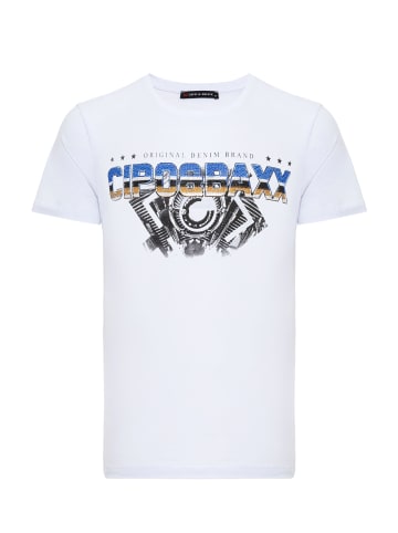 Cipo & Baxx T-Shirt in WHITE