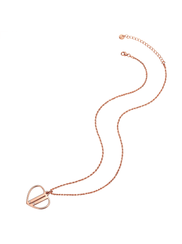 Glanzstücke München Kette mit Anhänger Sterling Silber roségold Zirkonia weiß in roségold