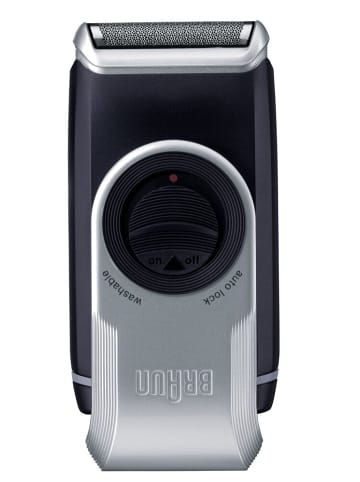 Braun Elektrischer Reiserasierer "MobileShave M90" in Schwarz und Silber