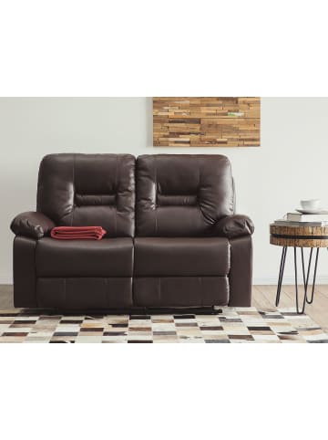 Beliani 2-Sitzer Sofa BERGEN in Braun - (W) 143 x (H) 101 x (L) 72 cm