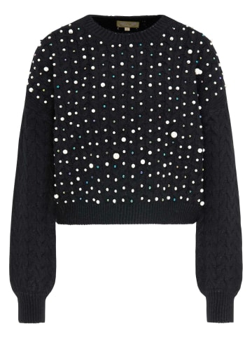 myMo Damen Pullover in Schwarz