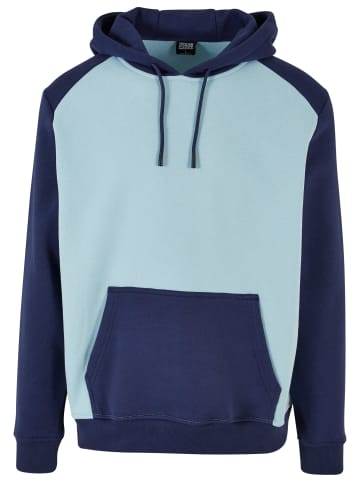 Urban Classics Urban Classics Herren 2-Tone Fake Raglan Hoody in ocean blue/darkblue