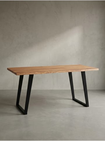 KADIMA DESIGN Schreibtisch Massiv Baumkante, Industrial Design Handarbeit