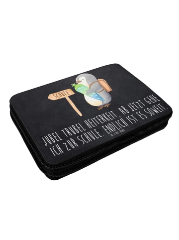 Mr. & Mrs. Panda Mäppchen Pinguin Schultüte mit Spruch in Kreidetafel